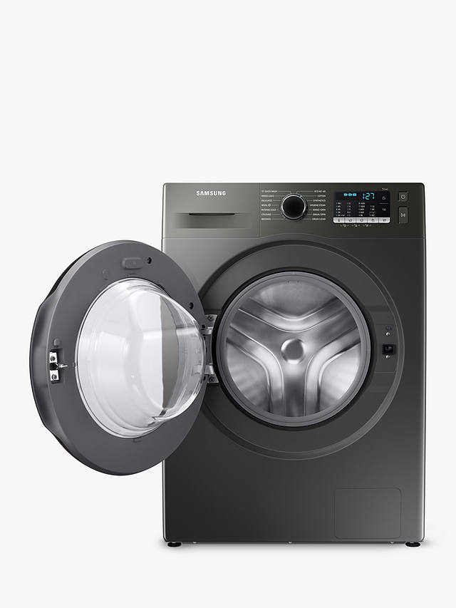 Buy Samsung Series 5 WW80TA046AX Freestanding ecobubble™ Washing Machine 8kg Load, 1400rpm Spin, Graphite Online at johnlewis.com
