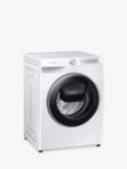 Samsung Series 6 WW90T684DLH Freestanding AddWash™ Washing Machine, 9kg Load, 1400rpm Spin, White