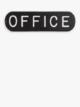 John Lewis & Partners Metal 'Office' Sign, Black