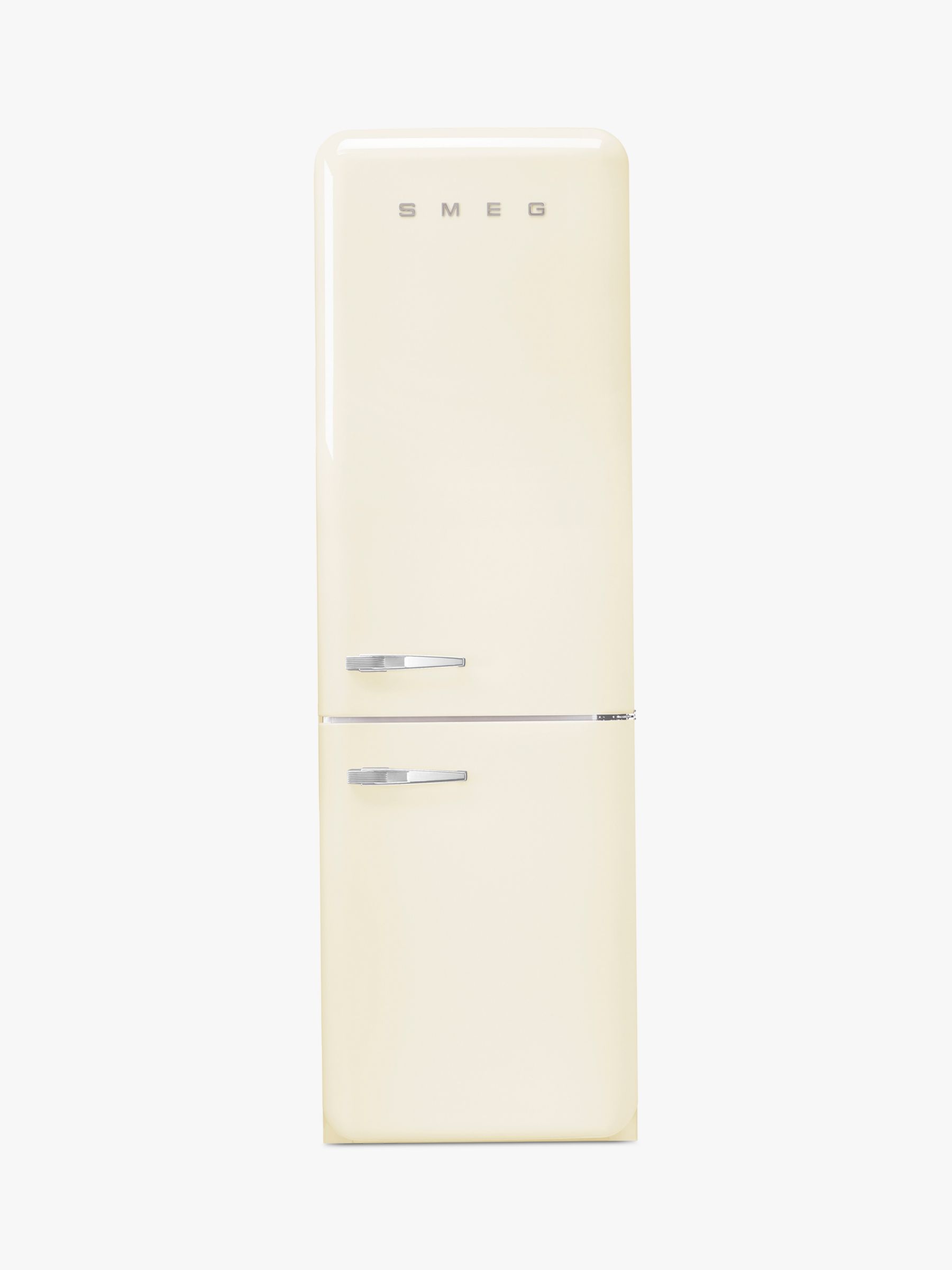 Smeg Style FAB32R 60/40 Freezer, Right-Hand Hinge, Cream
