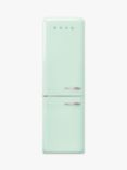 Smeg 50's Style FAB32L Freestanding 60/40 Fridge Freezer, Left-Hand Hinge, Pastel Green