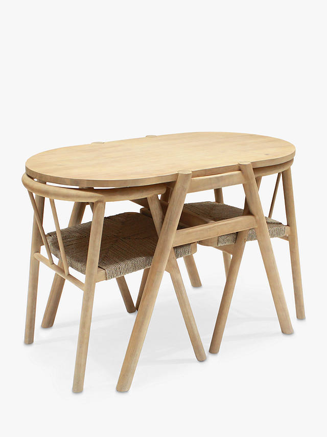 John Lewis Partners Tuck 2 Seater, Wooden Outdoor Furniture Set