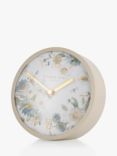 Thomas Kent Mini Crofter Flower Analogue Mantel Clock, Oatmeal