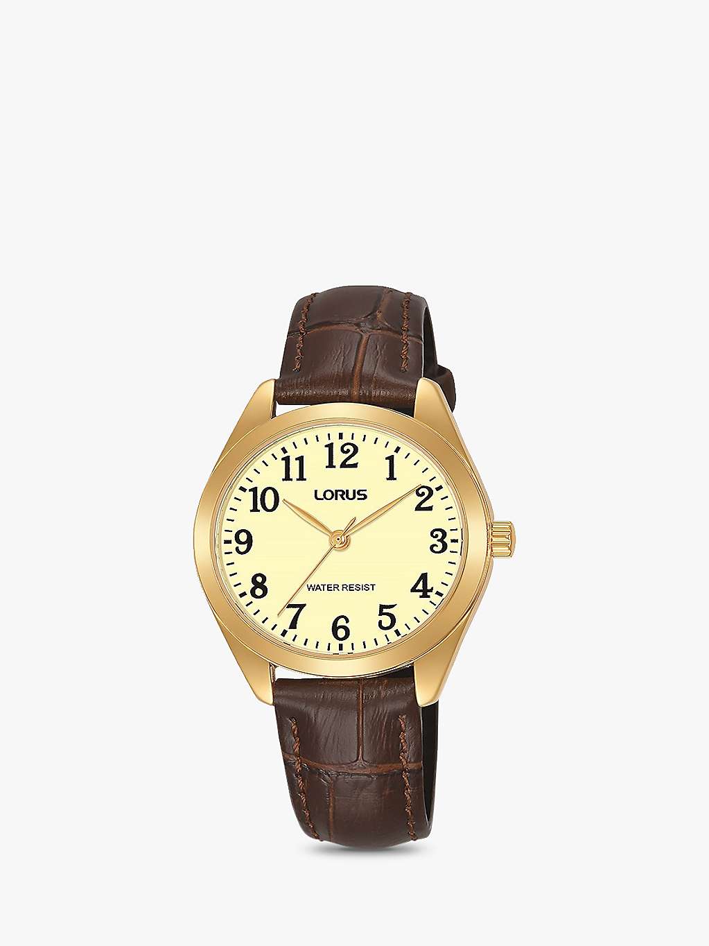 Buy Lorus Women's Leather Strap Watch Online at johnlewis.com
