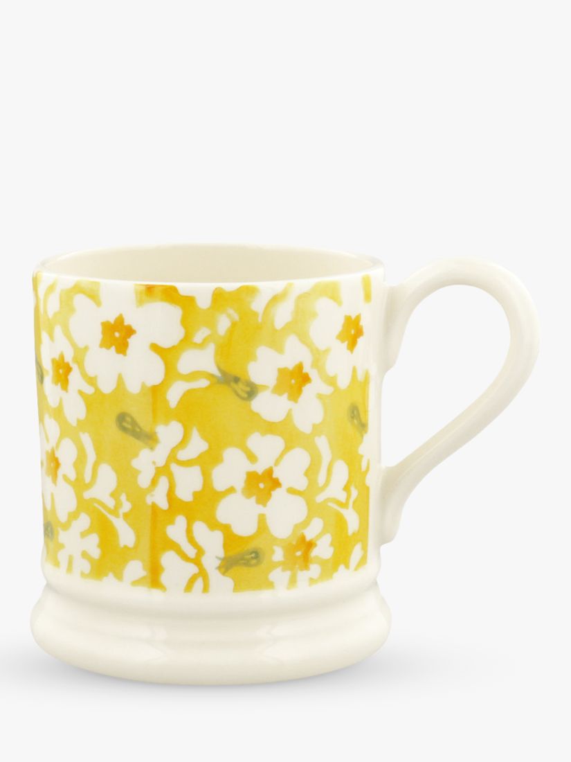 Emma Bridgewater Primrose Flowers Half Pint Mug, 280ml, Yellow