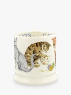 Emma Bridgewater Cats Half Pint Mug, 280ml, Multi