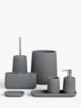 John Lewis Drift Bathroom Accessories, Grey, Grey