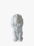 John Lewis & Partners Sitting Lion Garden Sculpture, H24cm, White