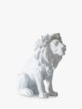 John Lewis Sitting Lion Garden Sculpture, H24cm, White