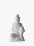 John Lewis Sitting Buddha Garden Sculpture, H86cm, White