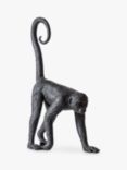 John Lewis Curious Monkey Garden Sculpture, H25cm, Grey