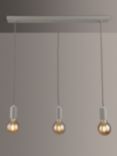 ANYDAY John Lewis & Partners Spoke 3 Pendant Diner Ceiling Light, Grey