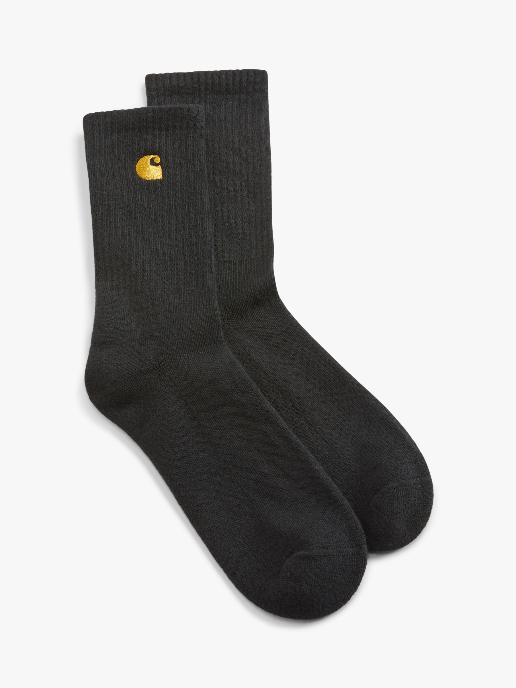 Carhartt WIP Chase Socks, One Size, Black at John Lewis & Partners