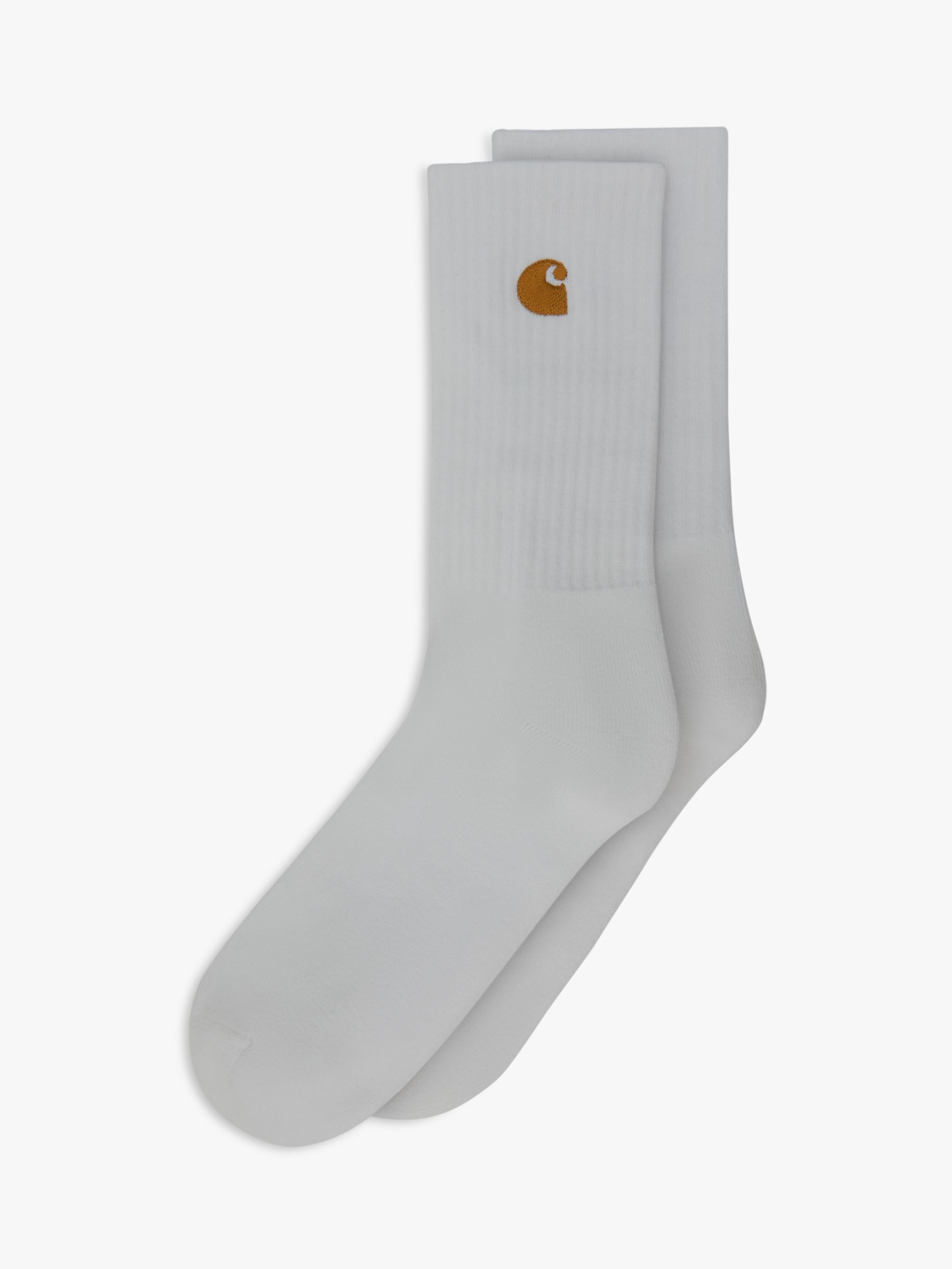 Carhartt WIP Chase Socks, One Size, White at John Lewis & Partners