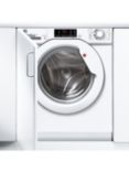 Hoover HBD 485D1E Integrated Washer Dryer, 8kg/5kg Load, 1400rpm Spin, White