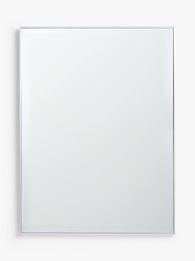 ANYDAY John Lewis & Partners Bevelled Glass Edge Rectangular Wall Mirror, 100 x 75cm, Silver