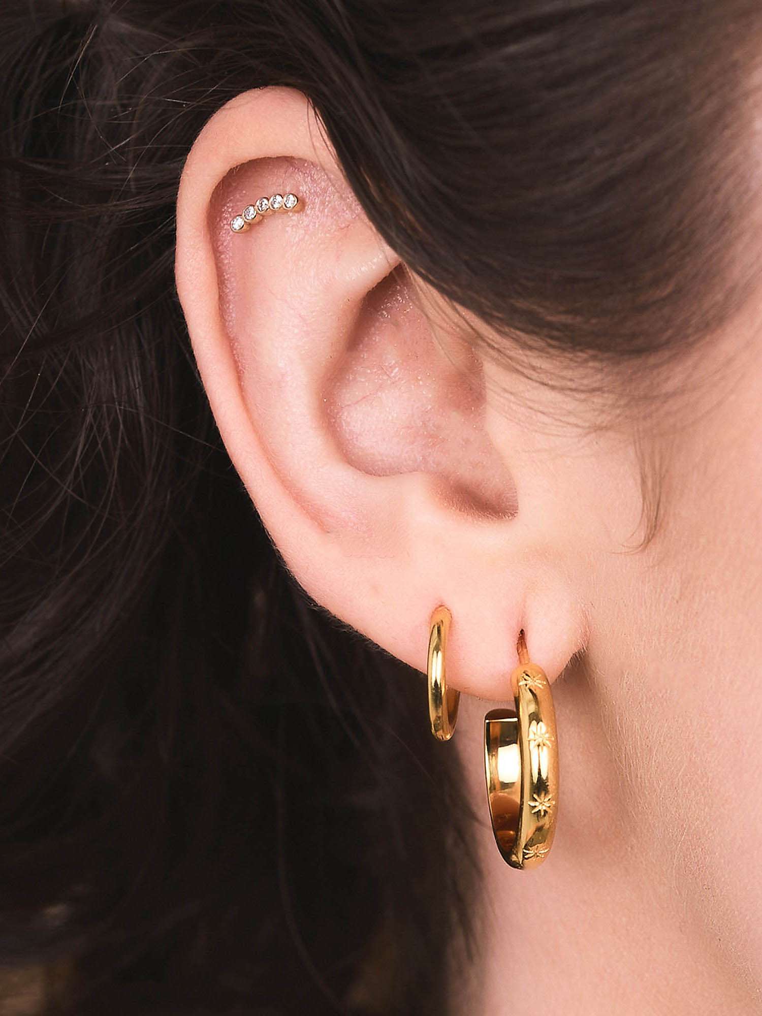 Buy Rachel Jackson London Star Hoop Earrings Online at johnlewis.com