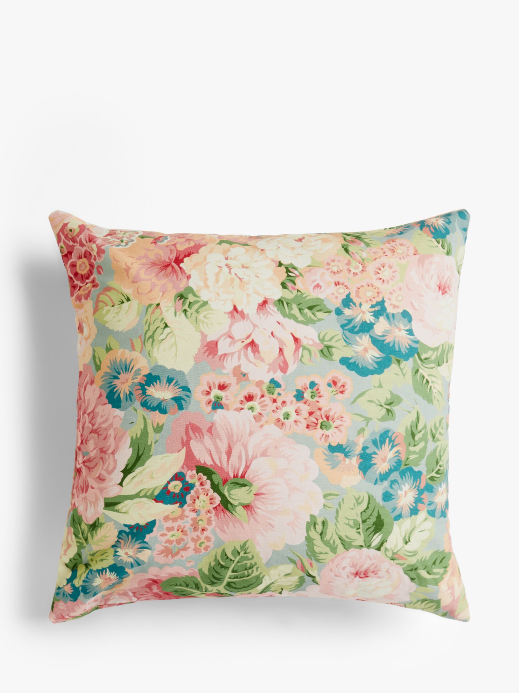 Sanderson Rose & Peony Cushion, Raspberry at John Lewis & Partners