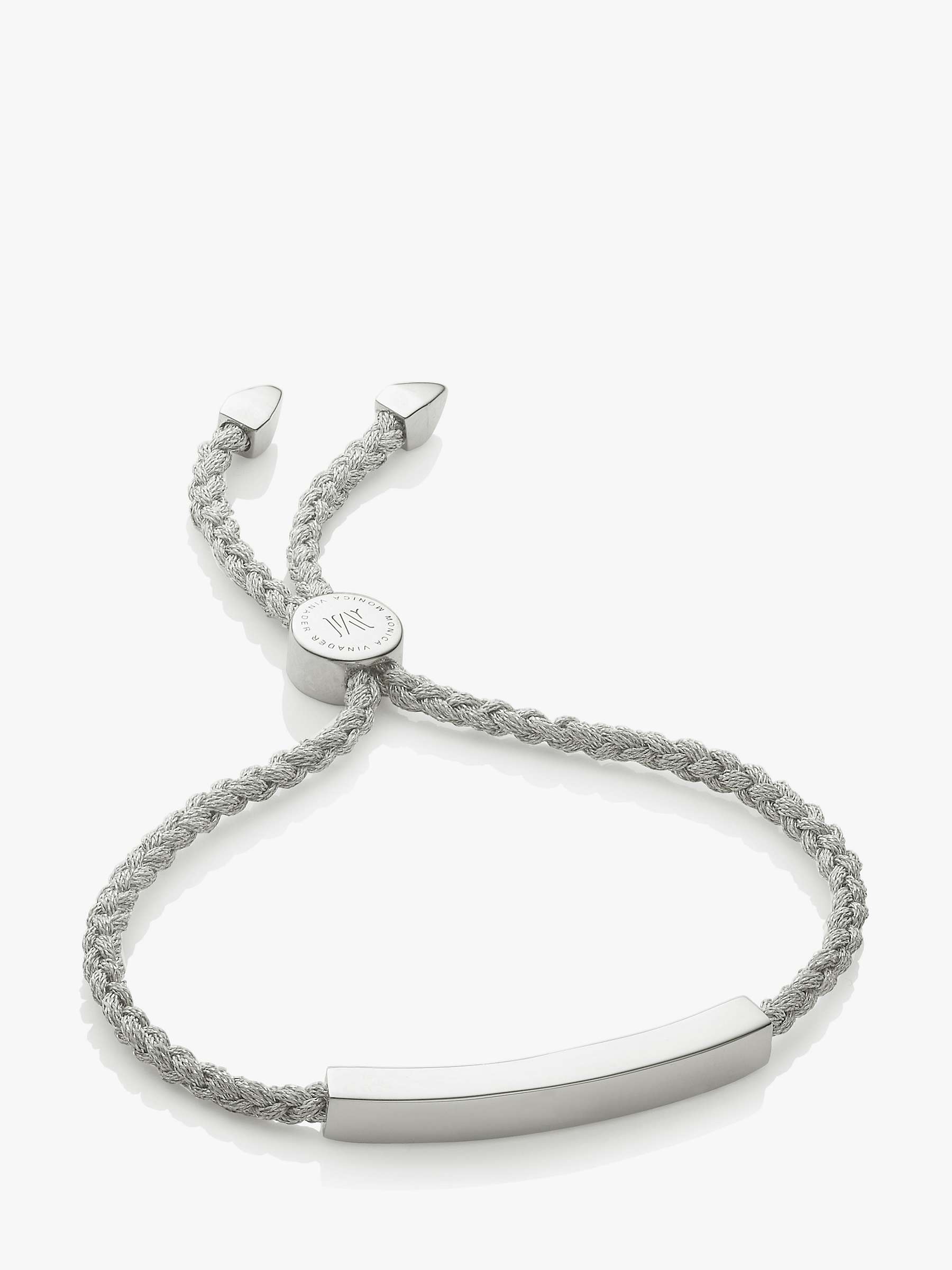 Buy Monica Vinader Linear Friendship Bracelet Online at johnlewis.com
