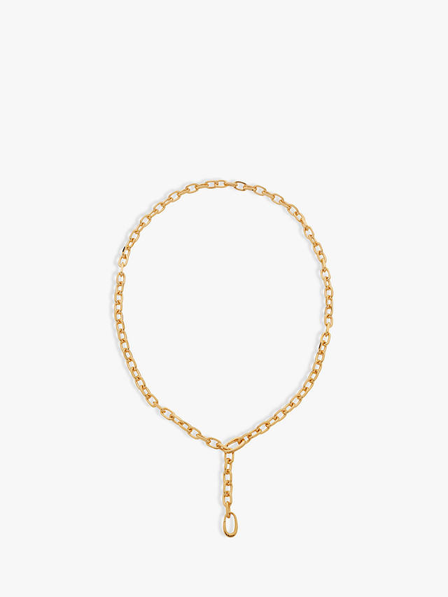 Monica Vinader Alta Mini Chain Necklace, Gold