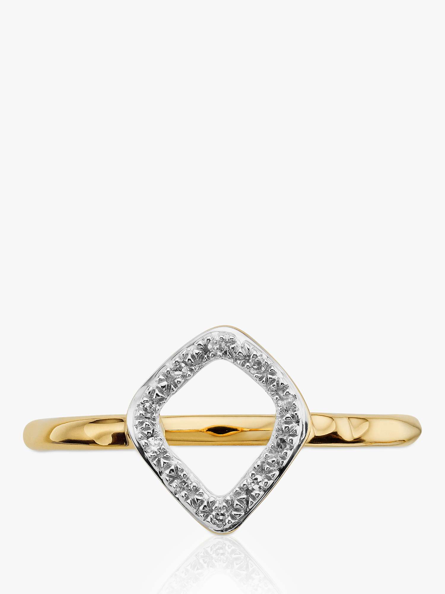 Buy Monica Vinader Riva Mini Kite Diamond Ring, Gold Online at johnlewis.com