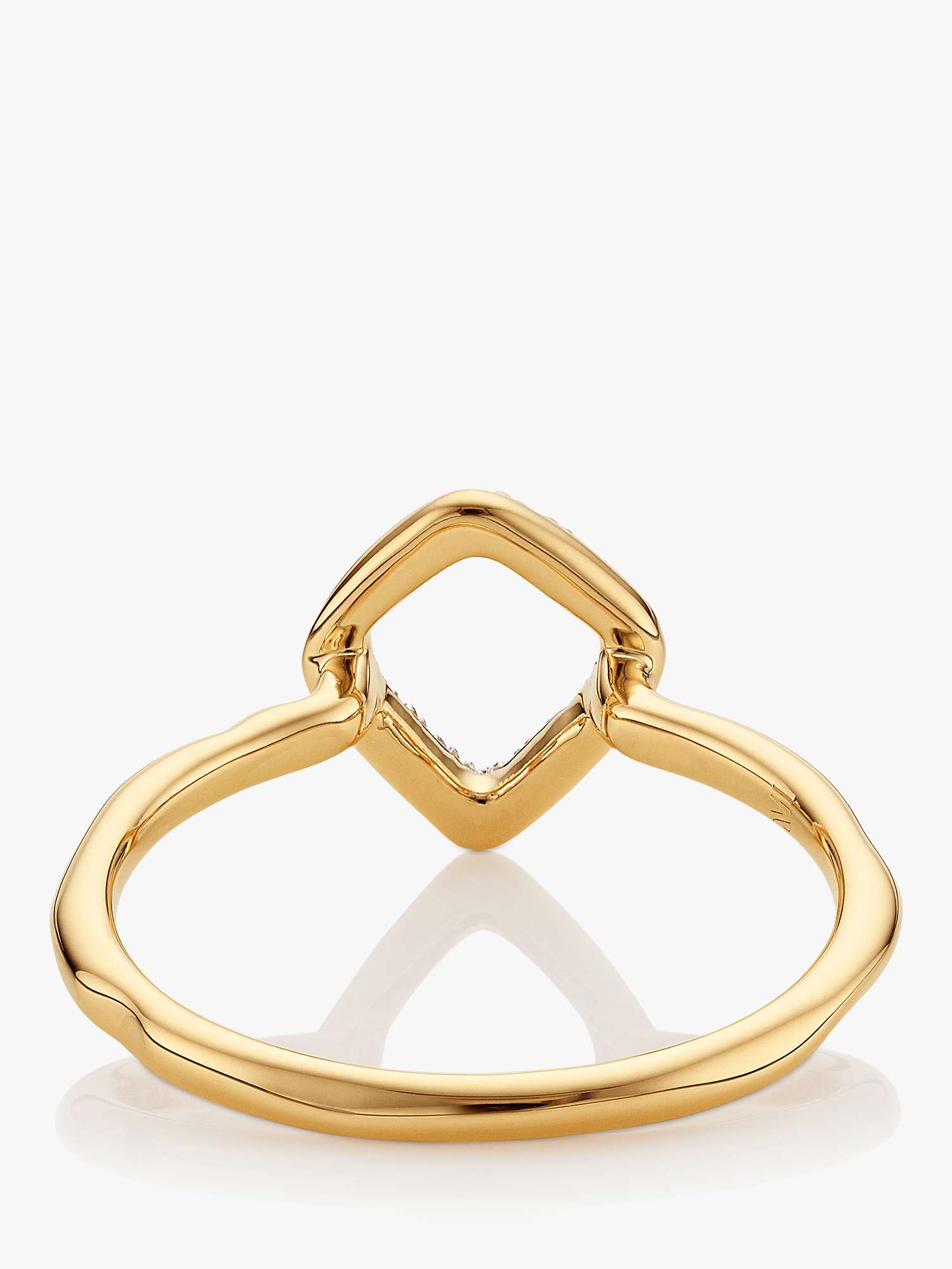 Buy Monica Vinader Riva Mini Kite Diamond Ring, Gold Online at johnlewis.com