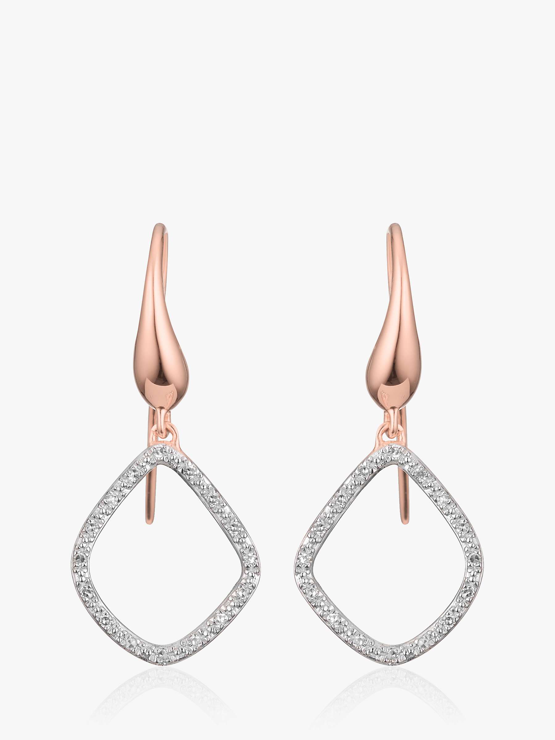 Buy Monica Vinader Riva Kite Diamond Drop Earrings Online at johnlewis.com