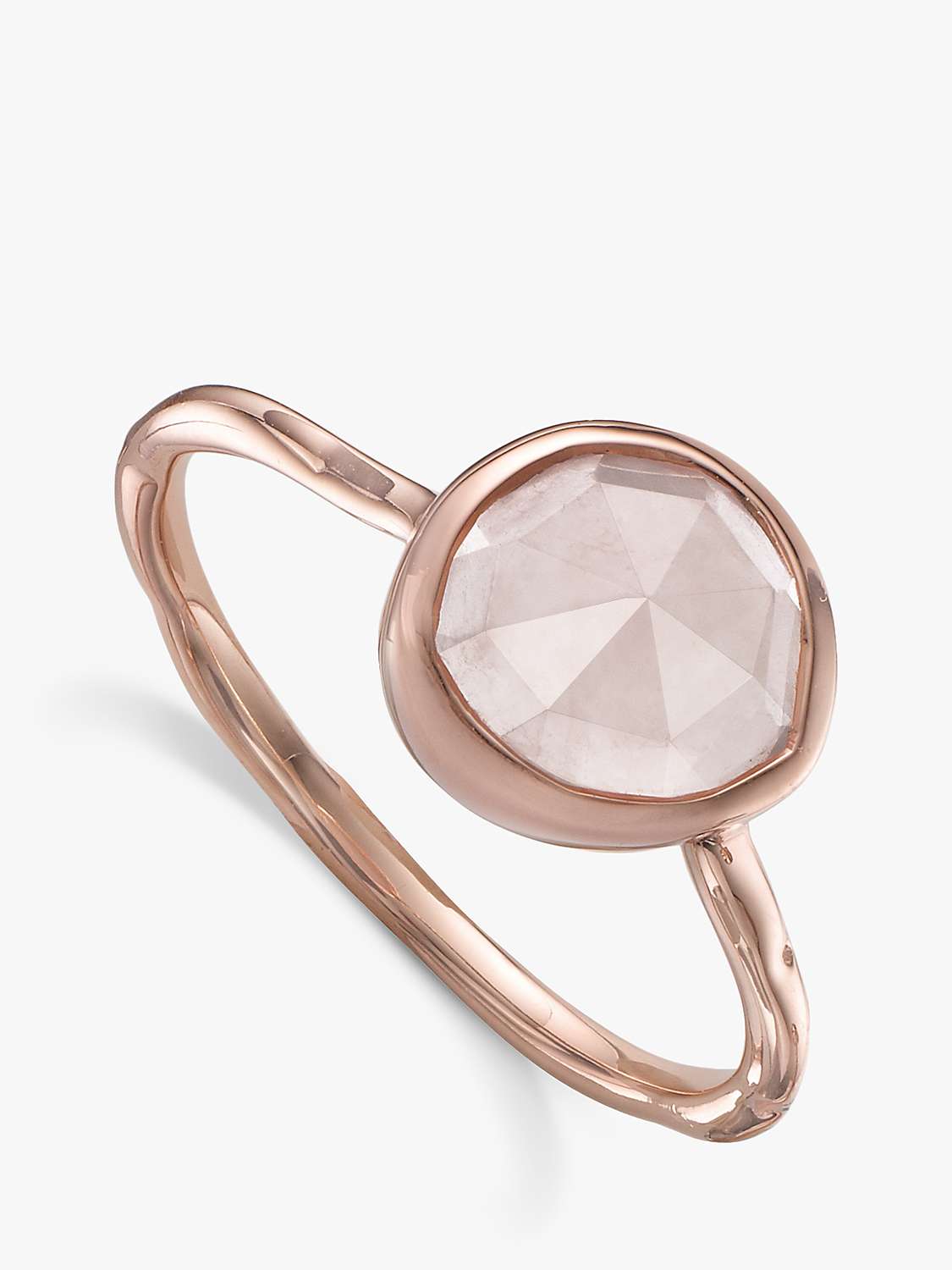 Buy Monica Vinader Siren Quartz Ring, Rose Gold Online at johnlewis.com