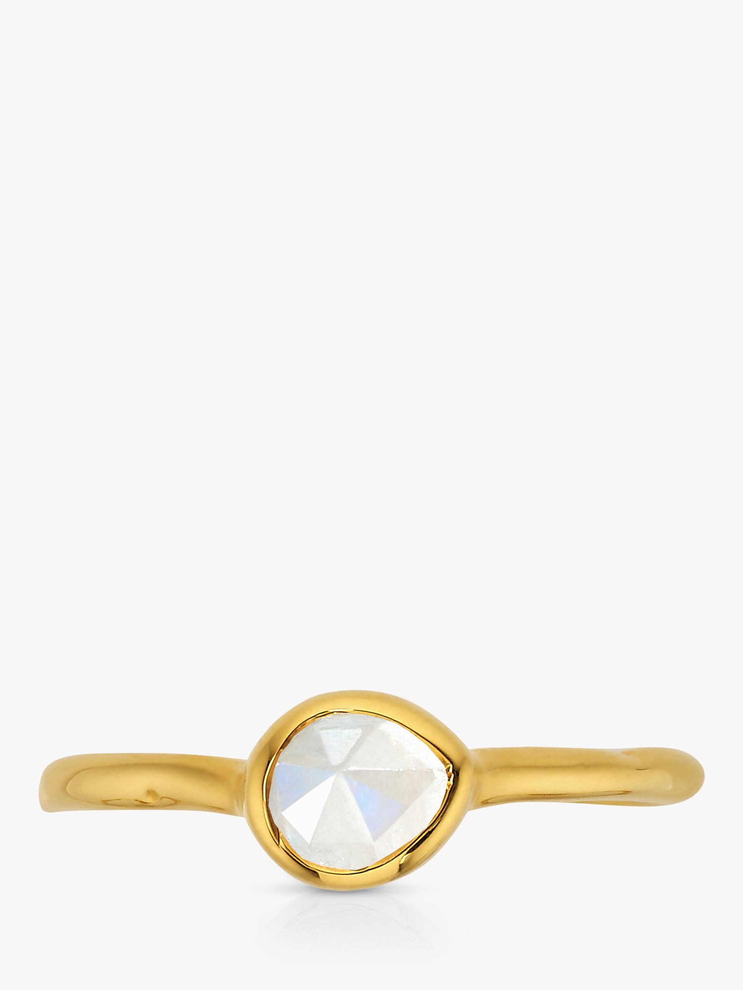 Buy Monica Vinader Siren Small Quartz Ring, Gold Online at johnlewis.com
