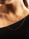 Monica Vinader Fine Beaded Chain Necklace, Rose Gold