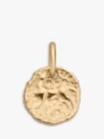 Monica Vinader Siren Textured Coin Charm, Gold