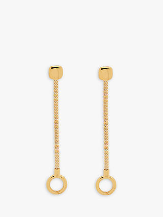 Monica Vinader Doina Chain Drop Earrings, Gold