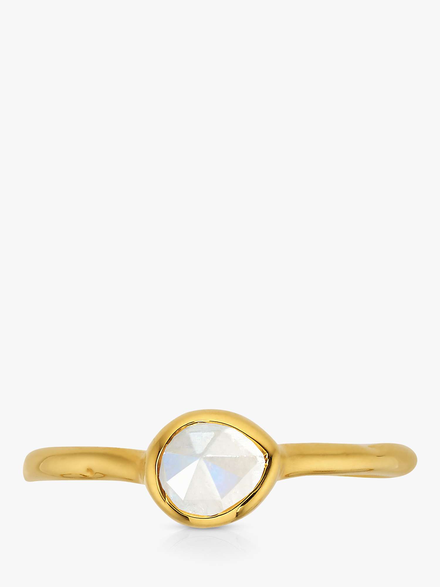 Buy Monica Vinader Siren Small Moonstone Ring, Gold/Neutral Online at johnlewis.com