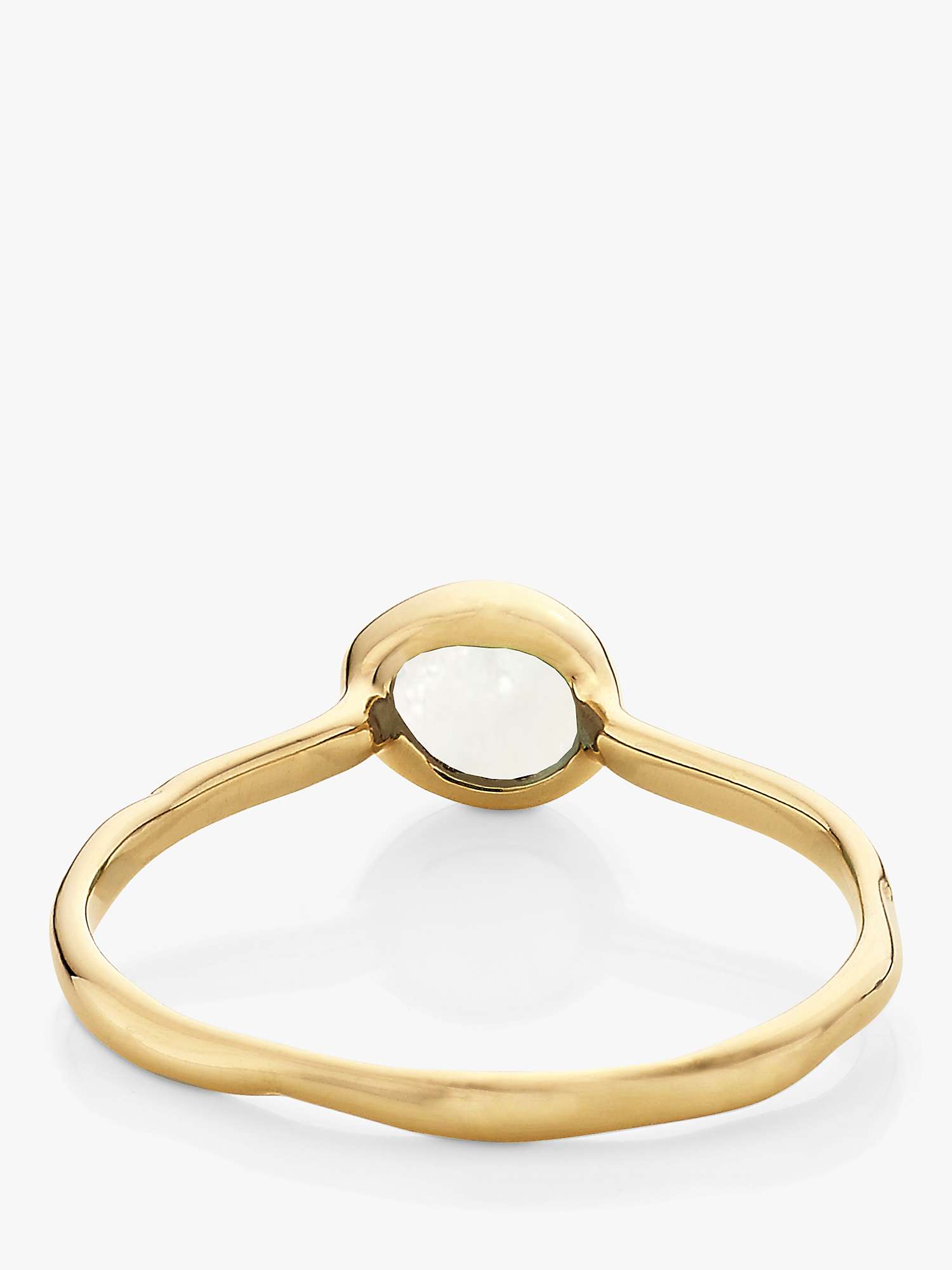 Buy Monica Vinader Siren Small Moonstone Ring, Gold/Neutral Online at johnlewis.com
