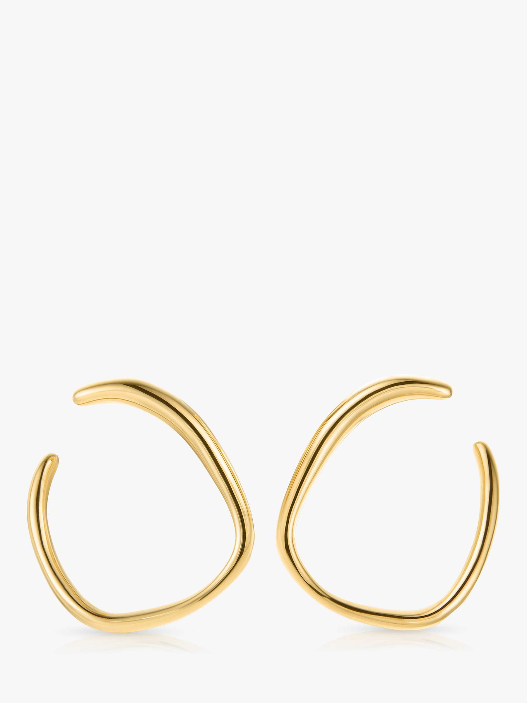Buy Monica Vinader Nura Reef Wrap Drop Earrings, Gold Online at johnlewis.com