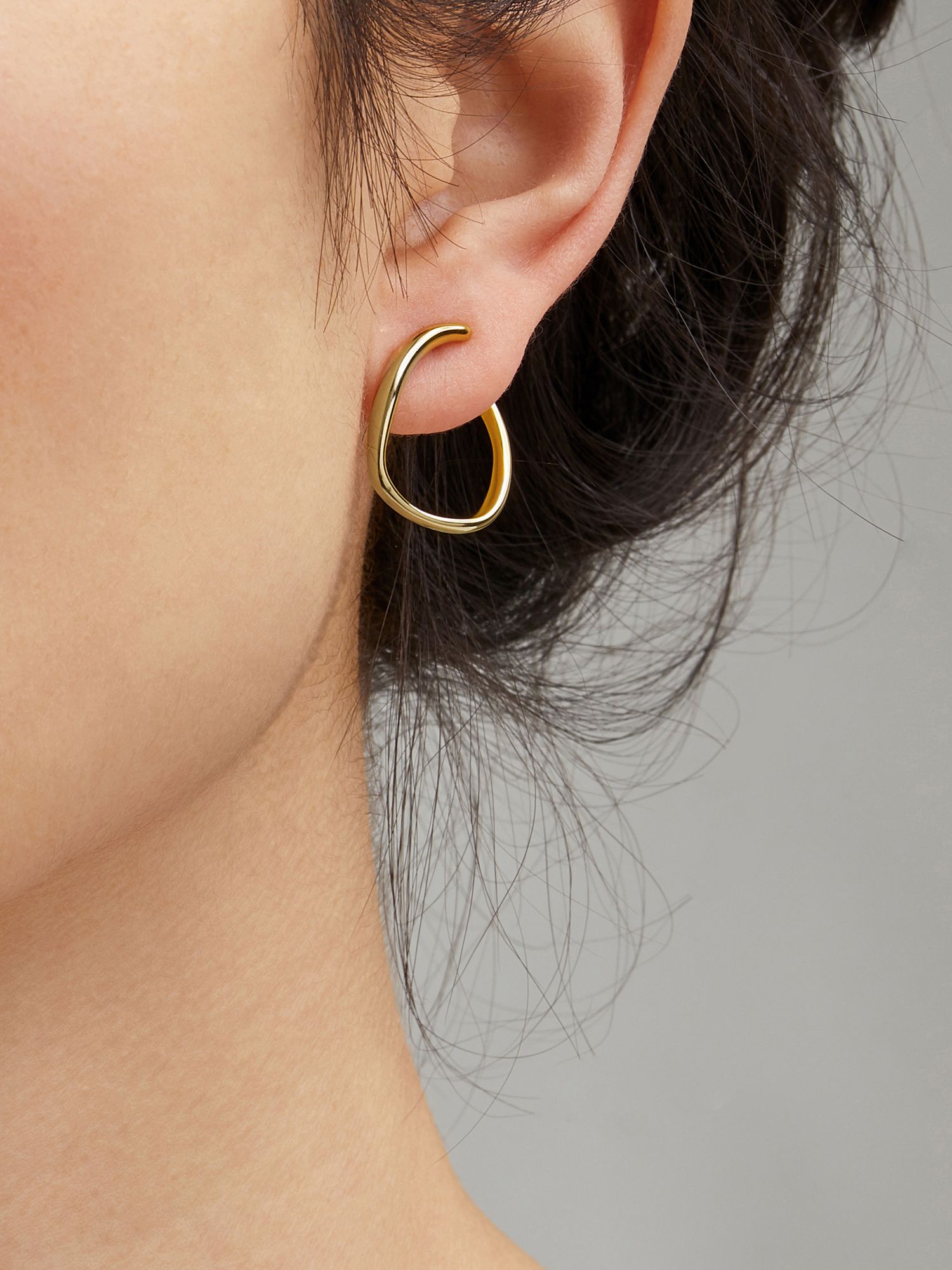 Monica Vinader Nura Reef Wrap Drop Earrings, Gold