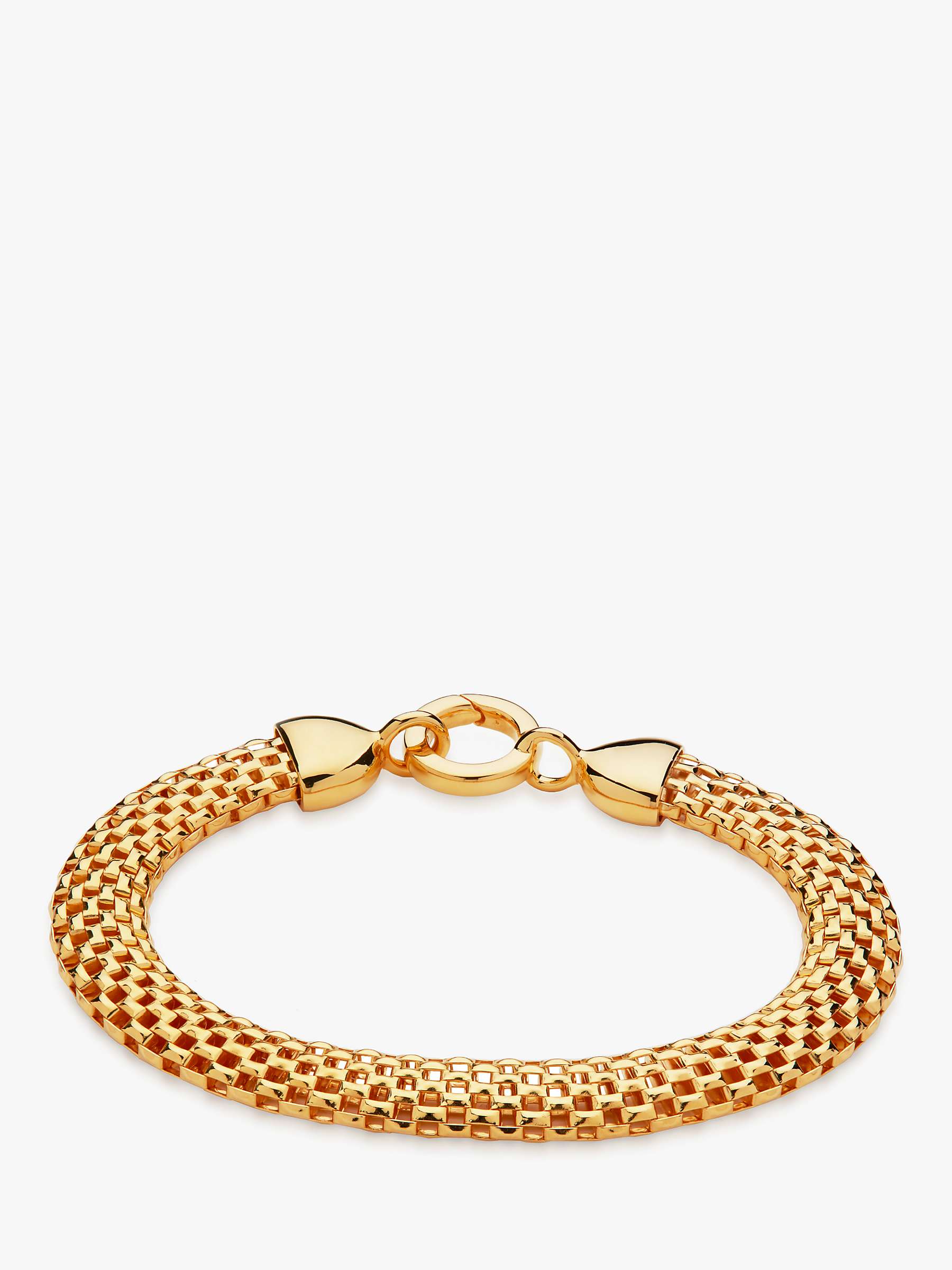 Buy Monica Vinader Textured Chunky Chain Bracelet Online at johnlewis.com