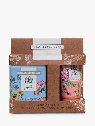 Heathcote & Ivory In The Garden Hand Cream & Moisturising Hand Sanitiser Set