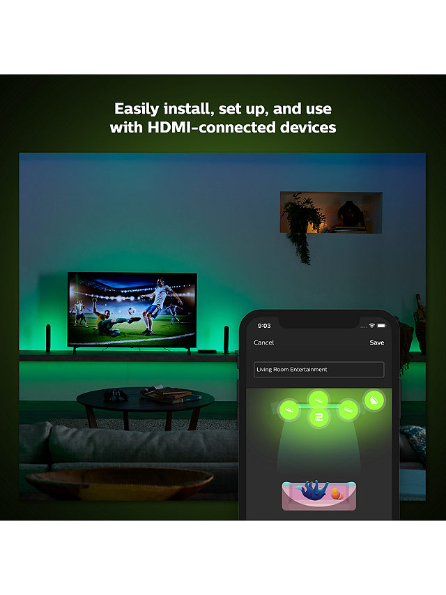 Philips Hue Play Hdmi Sync Box Setup: Hue Sync App, Light Demo, Google  Assistant and Tv Remote Setup 