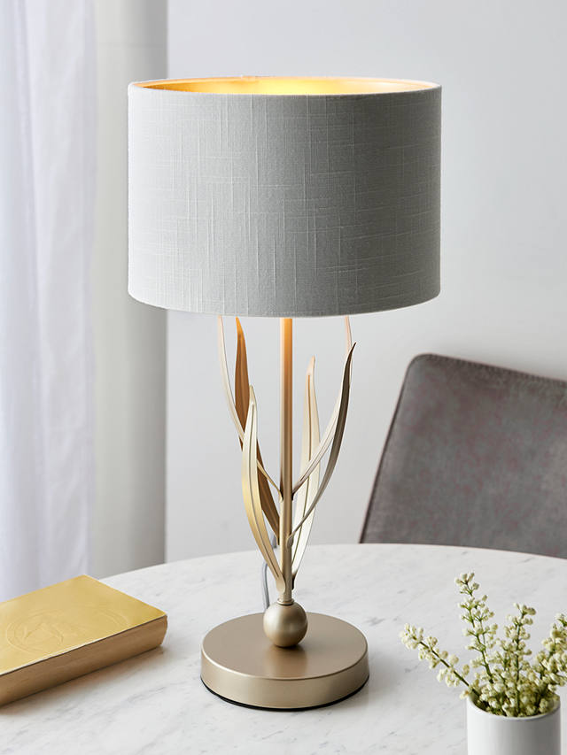 John Lewis & Partners Clemont Table Lamp, Ivory/Gold