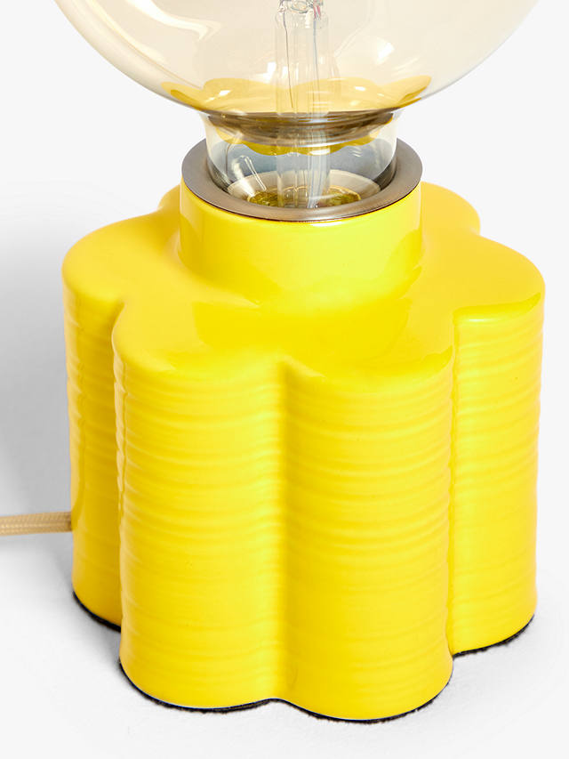 Orla Kiely Ceramic Bulbholder Table Lamp, Mustard