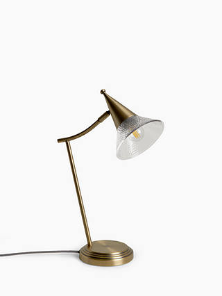 John Lewis Partners Trumpet Touch, Antique Brass Table Lamp Uk
