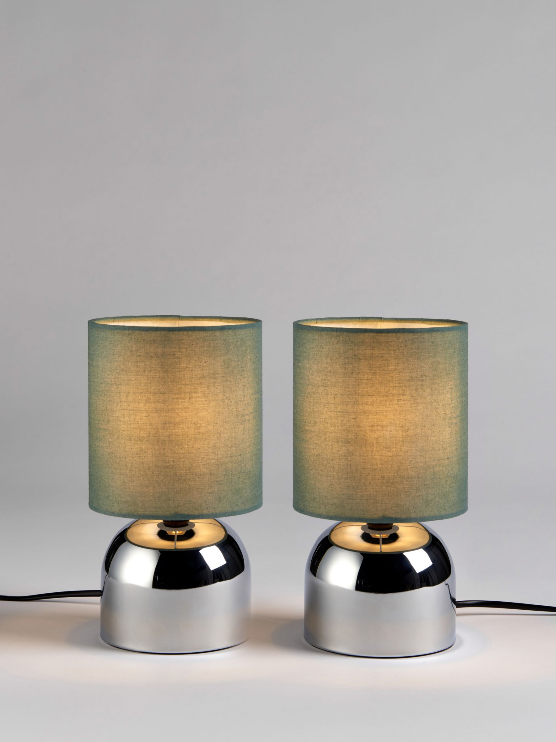 Table Desk Bedside Lamps John, Tall Thin Silver Table Lamps Set Of 2