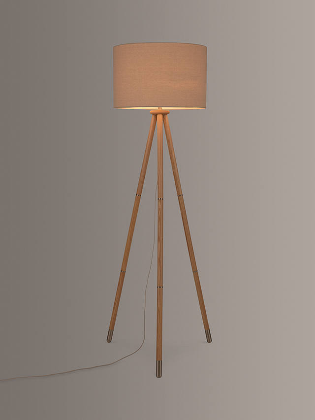 Partners Wooden Tripod Floor Lamp, Tripod Floor Lamp Uk Wooden