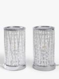 John Lewis Emilia Crystal Touch Table Lamps, Set of 2