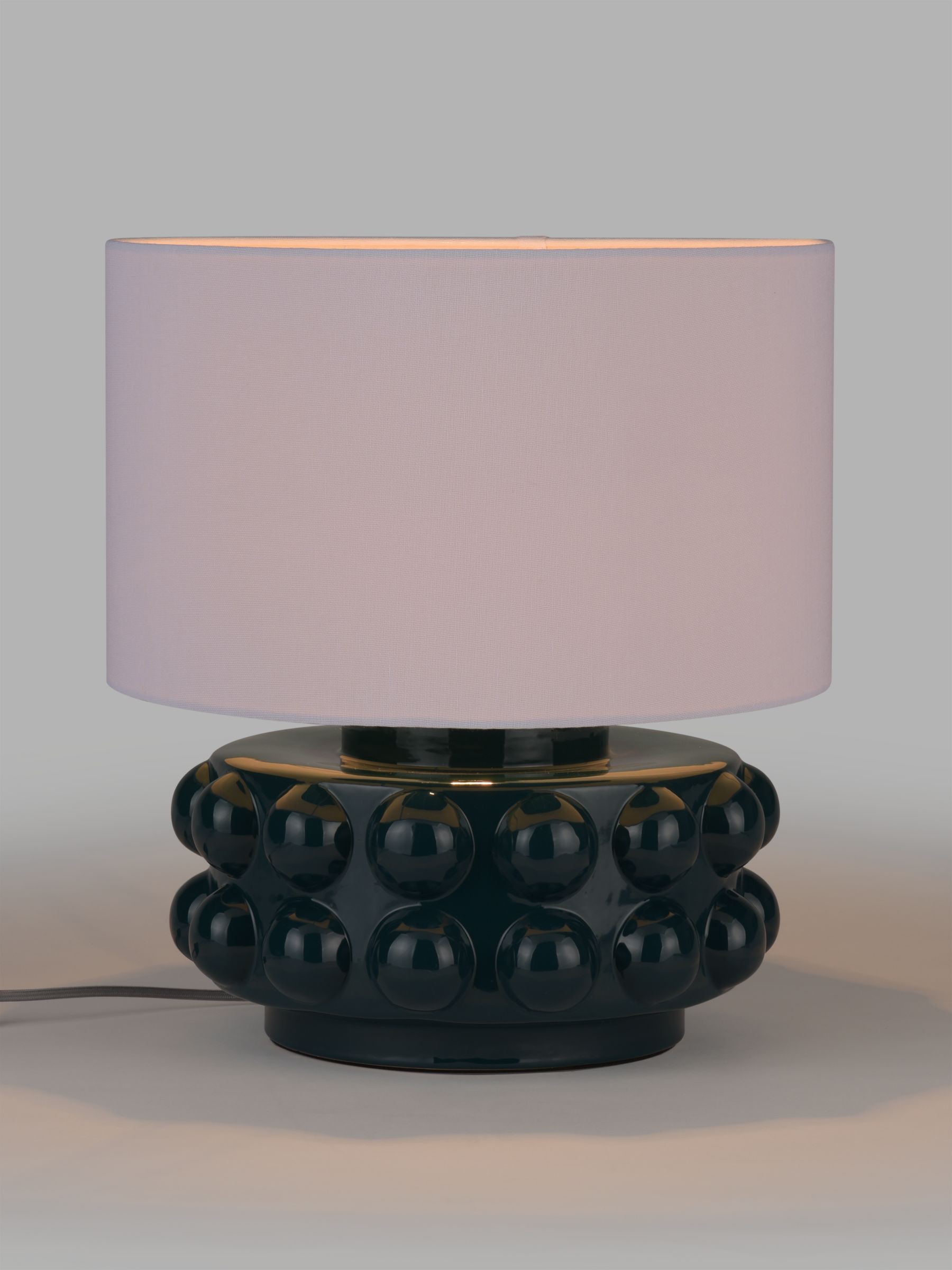 John Lewis Bubble Ceramic Table Lamp, Fjord