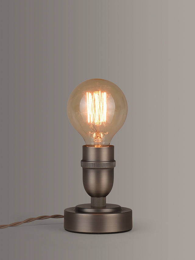 John Lewis Partners Bistro Bulbholder, Antique Pewter Table Lamps