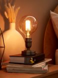 John Lewis & Partners Bistro Bulbholder Table Lamp, Antique Pewter