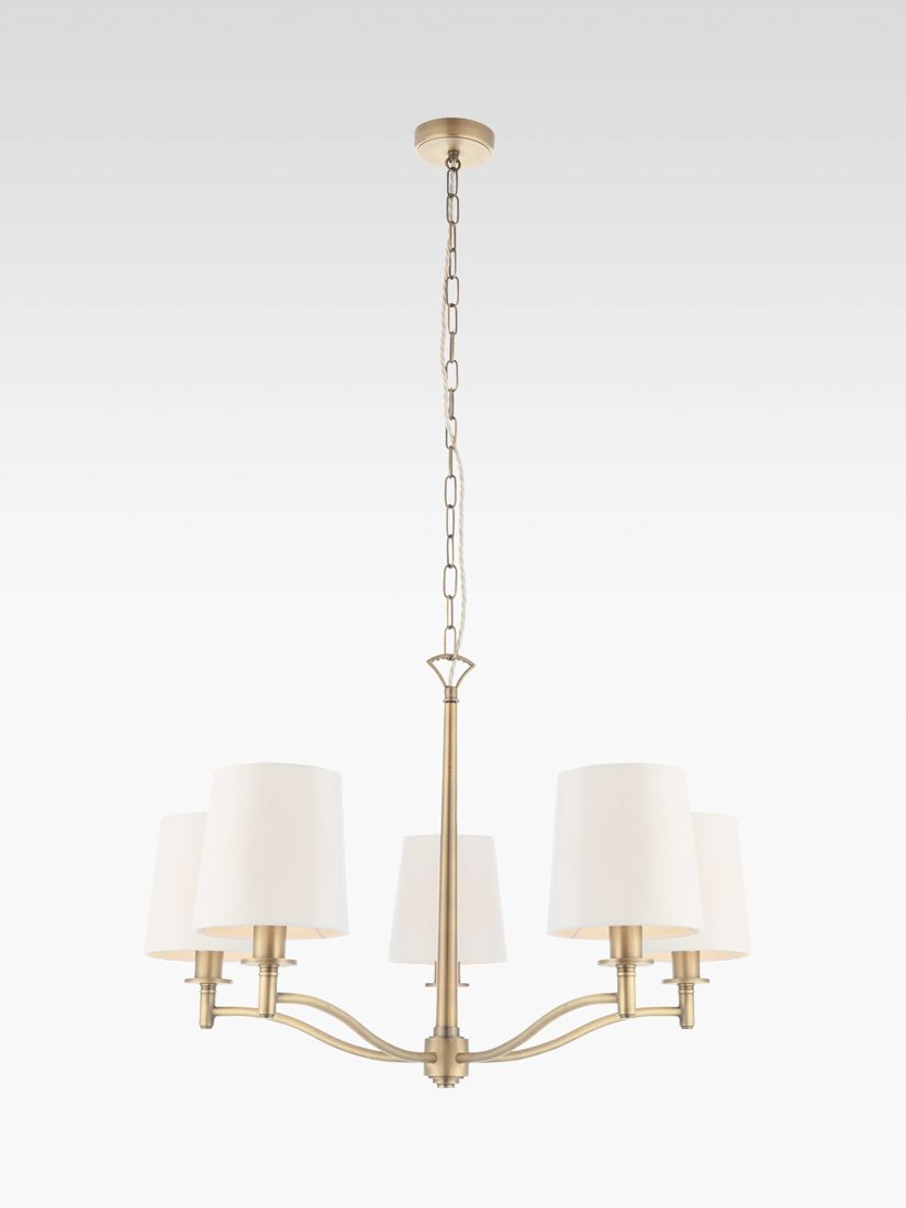 Photo of Bay lighting eleanor 5 arm ceiling light antique brass