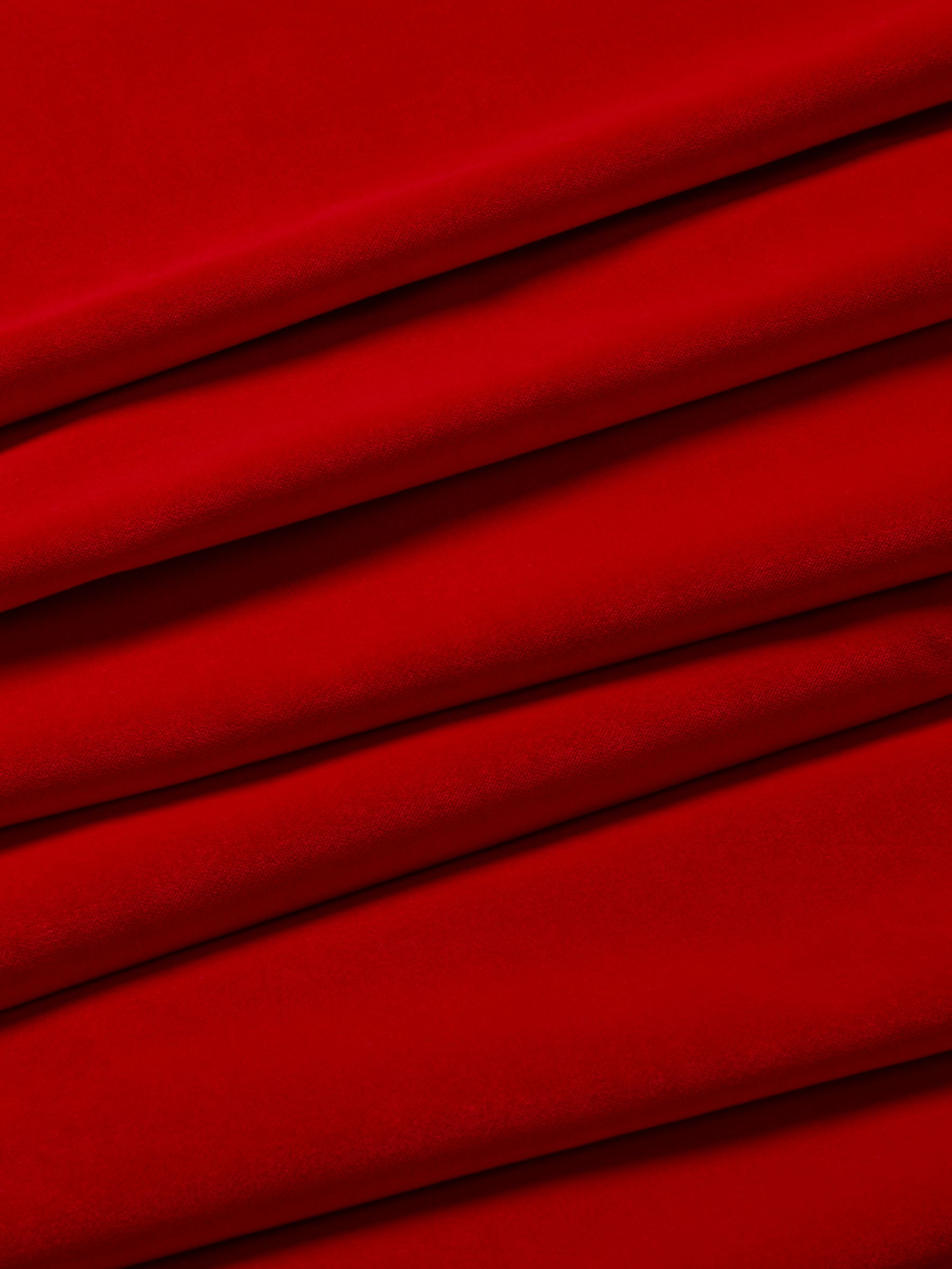 Aquaclean Harriet Plain Velvet Fabric, Red, Price Band C